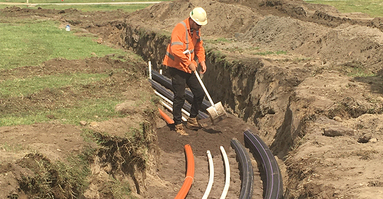 We laid underground pipes to move the stormwater throughout Maroubra's parks and reserves.